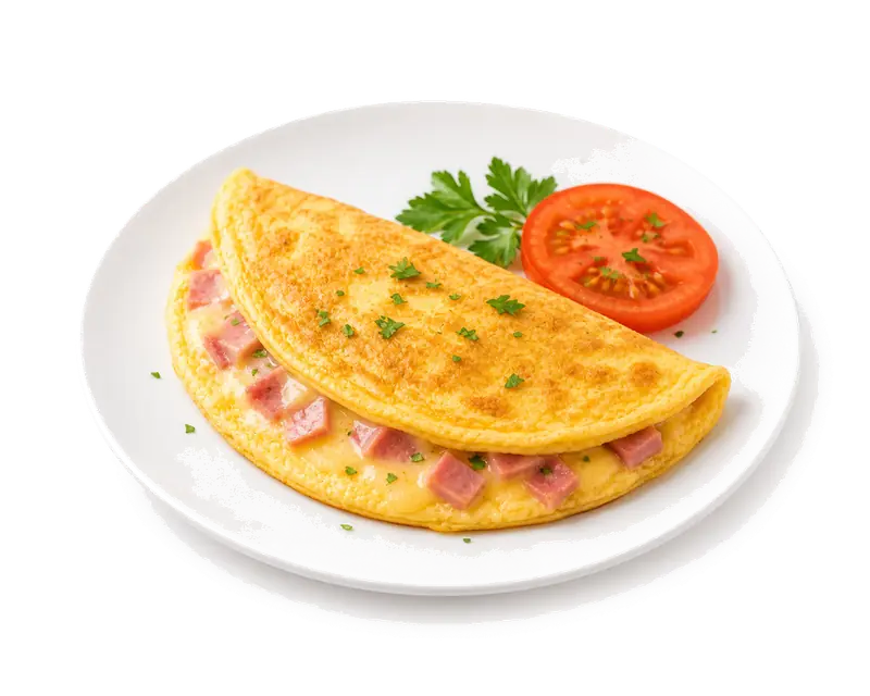 Омлет с ветчиной и сыром
